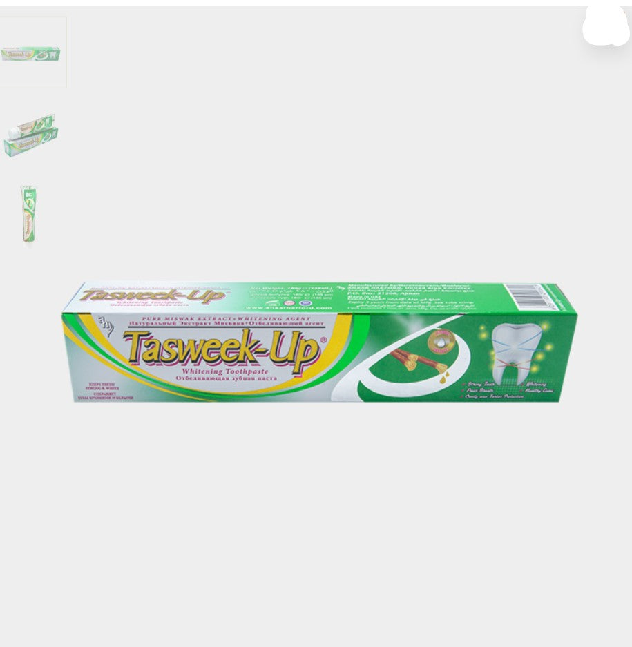 Pack Dentifrice Tasweek Up Miswak – 4 pièces (2 Gold + 2 Opaque