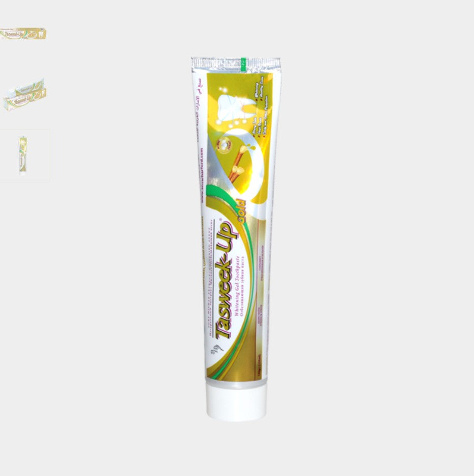 Pack Dentifrice Tasweek Up Miswak – 4 pièces (2 Gold + 2 Opaque